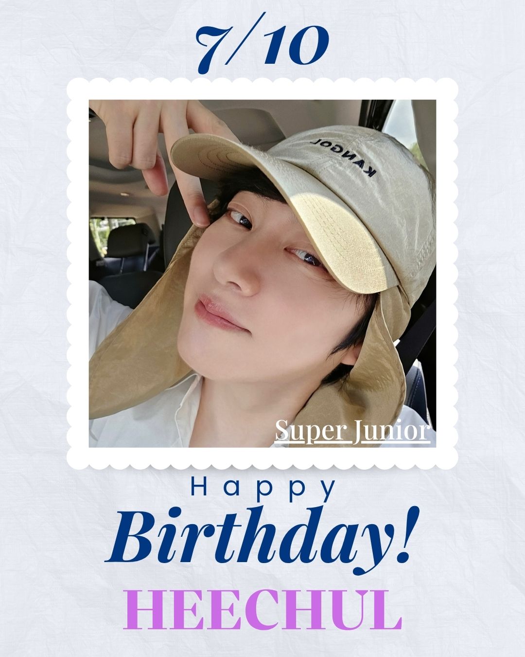 🎂 Happy Birthday to Super Junior's HEECHUL!
