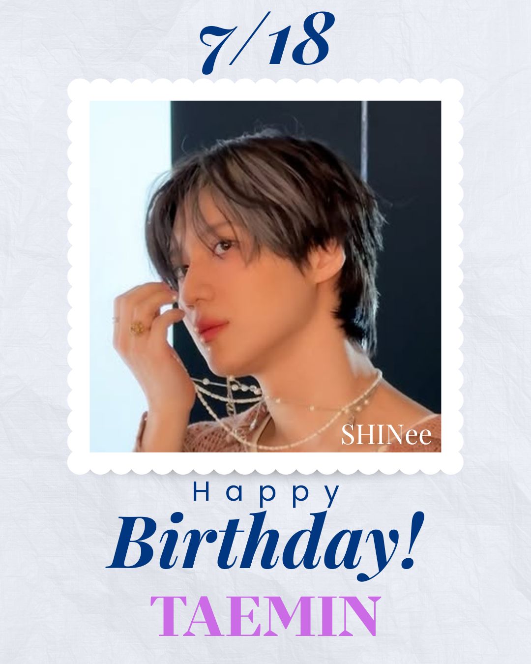 🎂 Happy Birthday to SHINee's TAEMIN 泰民！