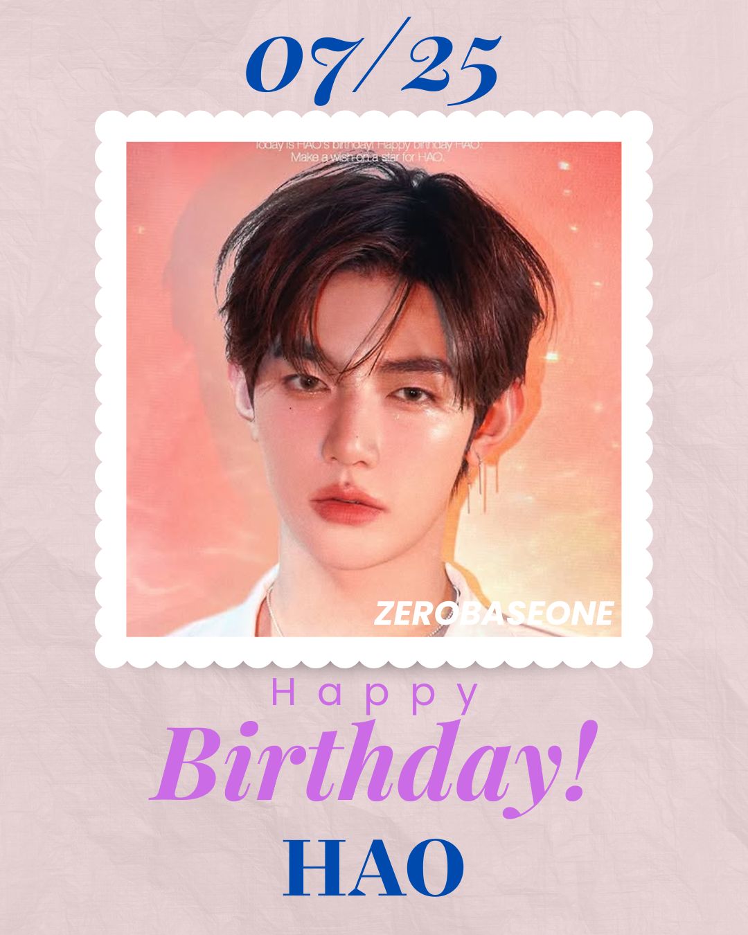 🎂 Happy Birthday to ZB1's Hao 章昊！🎉