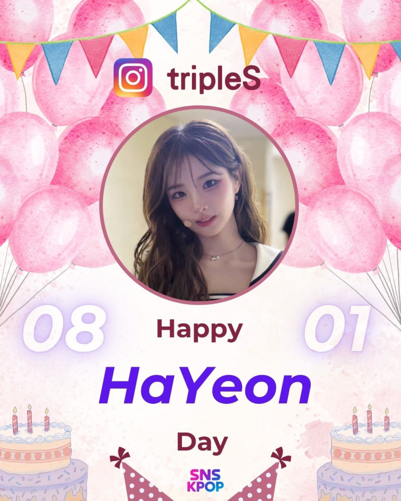 祝 tripleS 的 夏妍 ( HaYeon ) 生日快樂🦔💘